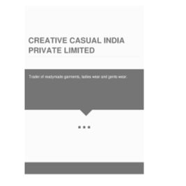 Creative Casual (I) (P) Ltd.