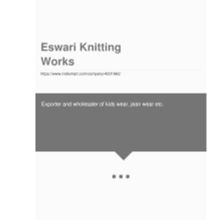 Eswari Knitting Works