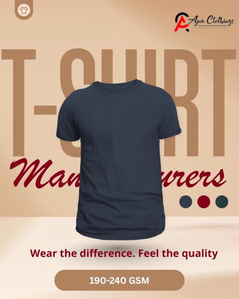 Ajna Clothing is the high quality t shirt manufacturer in Tirupur supplying various styles, colors, and sizes at a very affordable price. We manufacture t-shirts for schools, colleges, corporate, and businesses.  