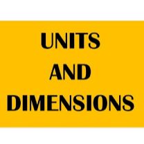 Dimensions-Unit 2