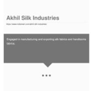 Akhil Silk Industries